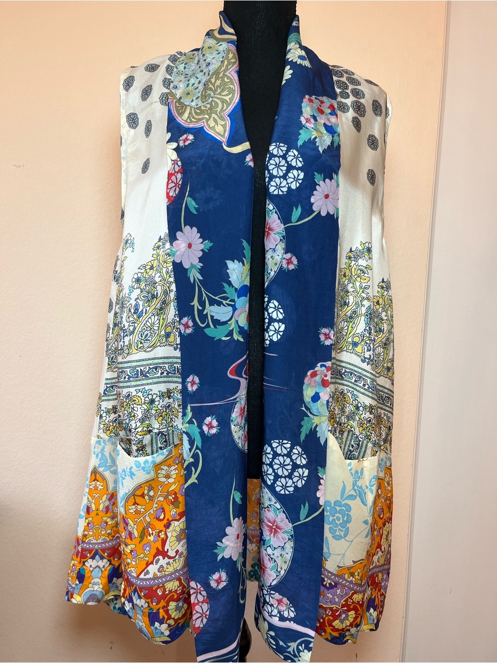 Johnny Was Floral Kimono Vest